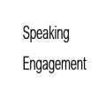 speaking engagement logo